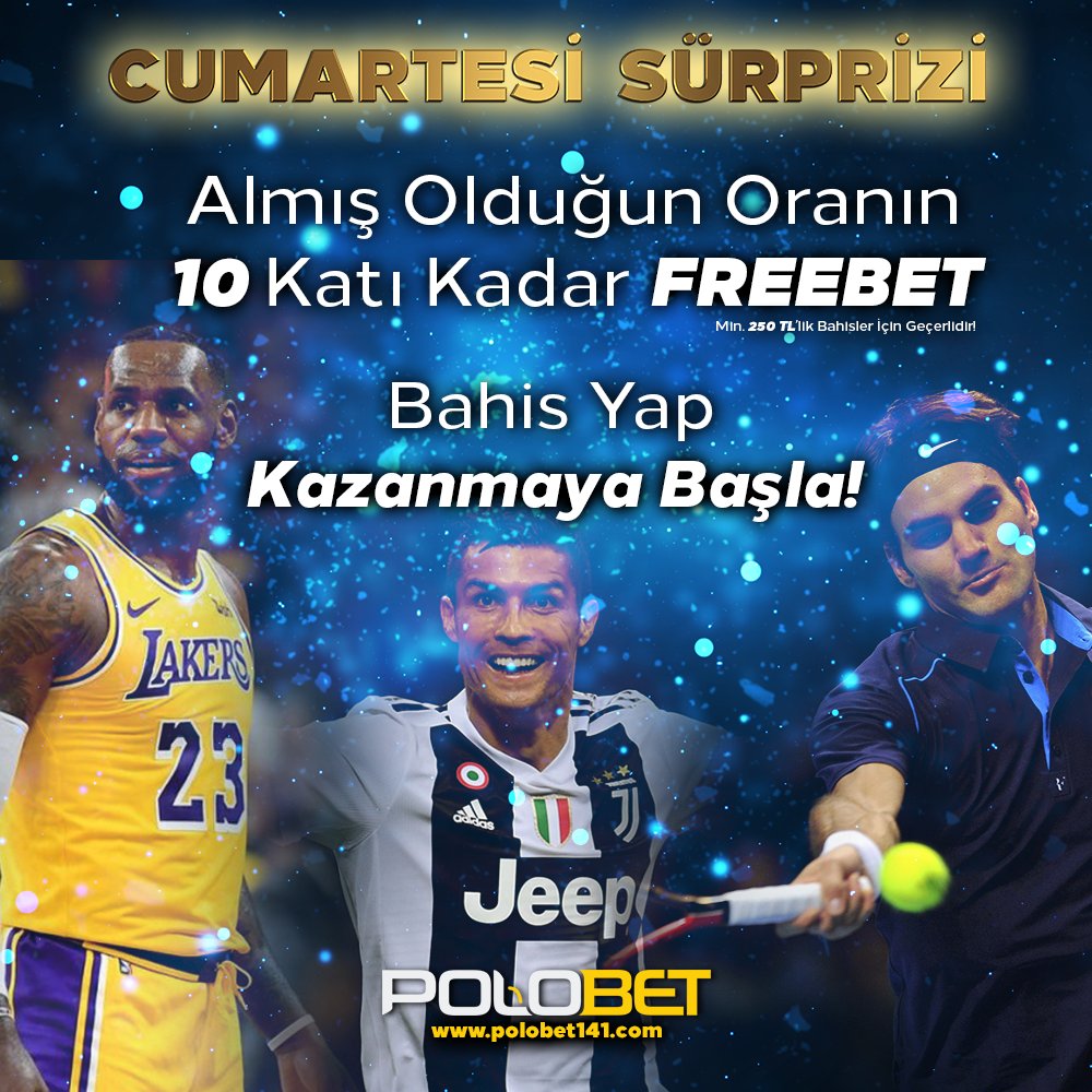 Cumartesi Sürprizi! Almış olduğun oranın 10 KATI kadar FREEBET! Bahis Yap, #polobet'le KAZANMAYA BAŞLA!

#polobet #oranlar #yuksekoran #bahis  #polobettv #freebet