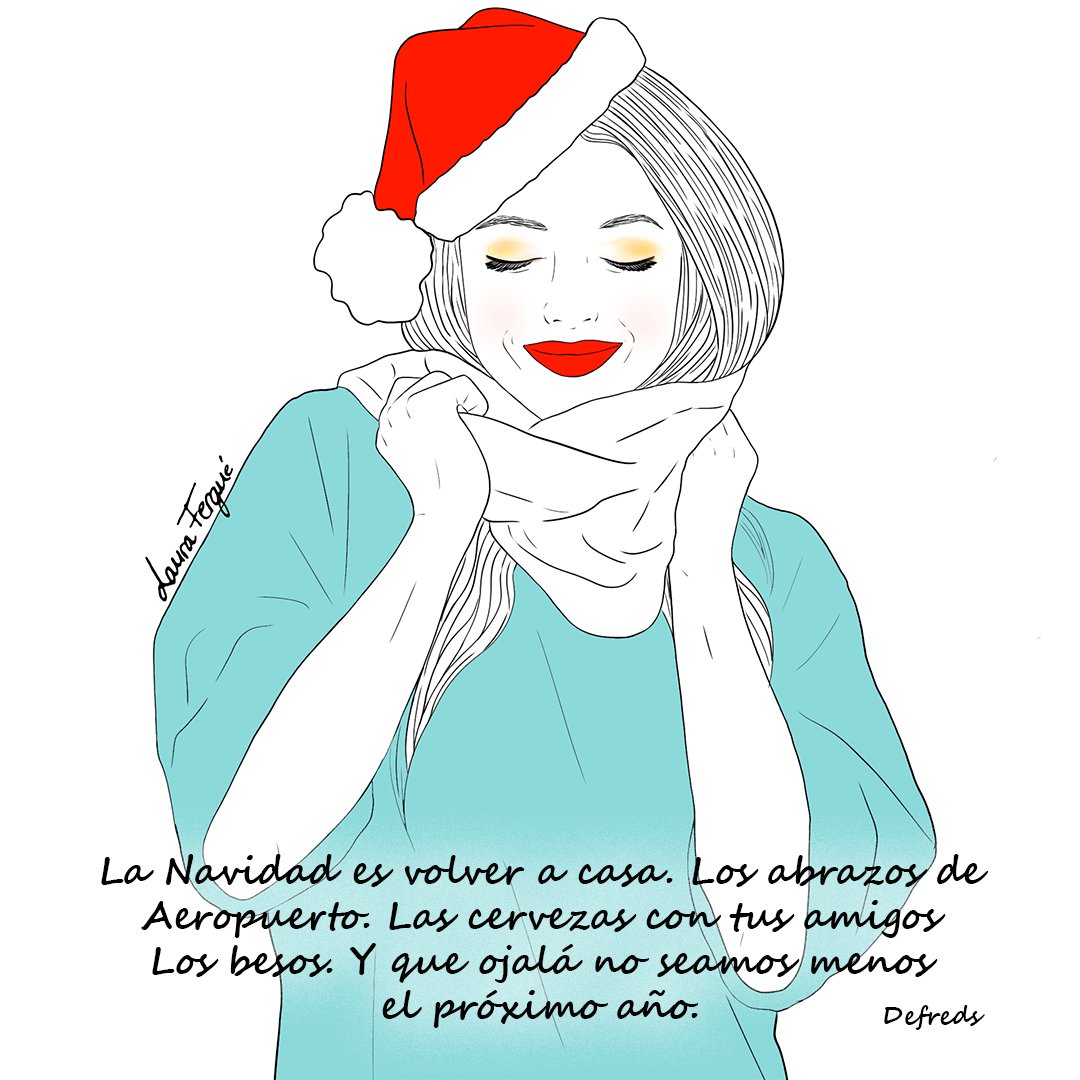 laurafergue's tweet photo. La Navidad es volver a casa... @Defreds https://t.co/kWugXfYw7U