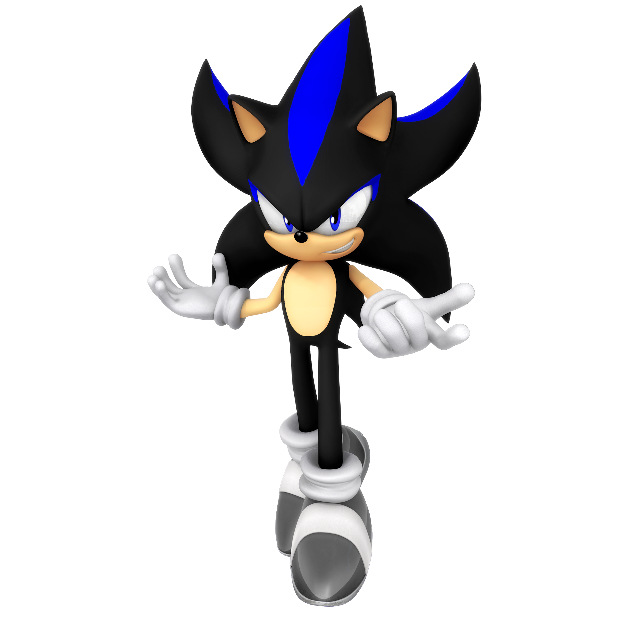 Sonic and Shadow Spilt Fusion Render by Nibroc-Rock on DeviantArt