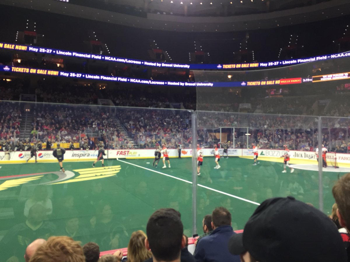 JBBookworm's tweet photo. Celebrate a #GoodGuyGoal x2!  Tied!! Let’s go Wings! @NLLwings https://t.co/2c7fpQ30Dj