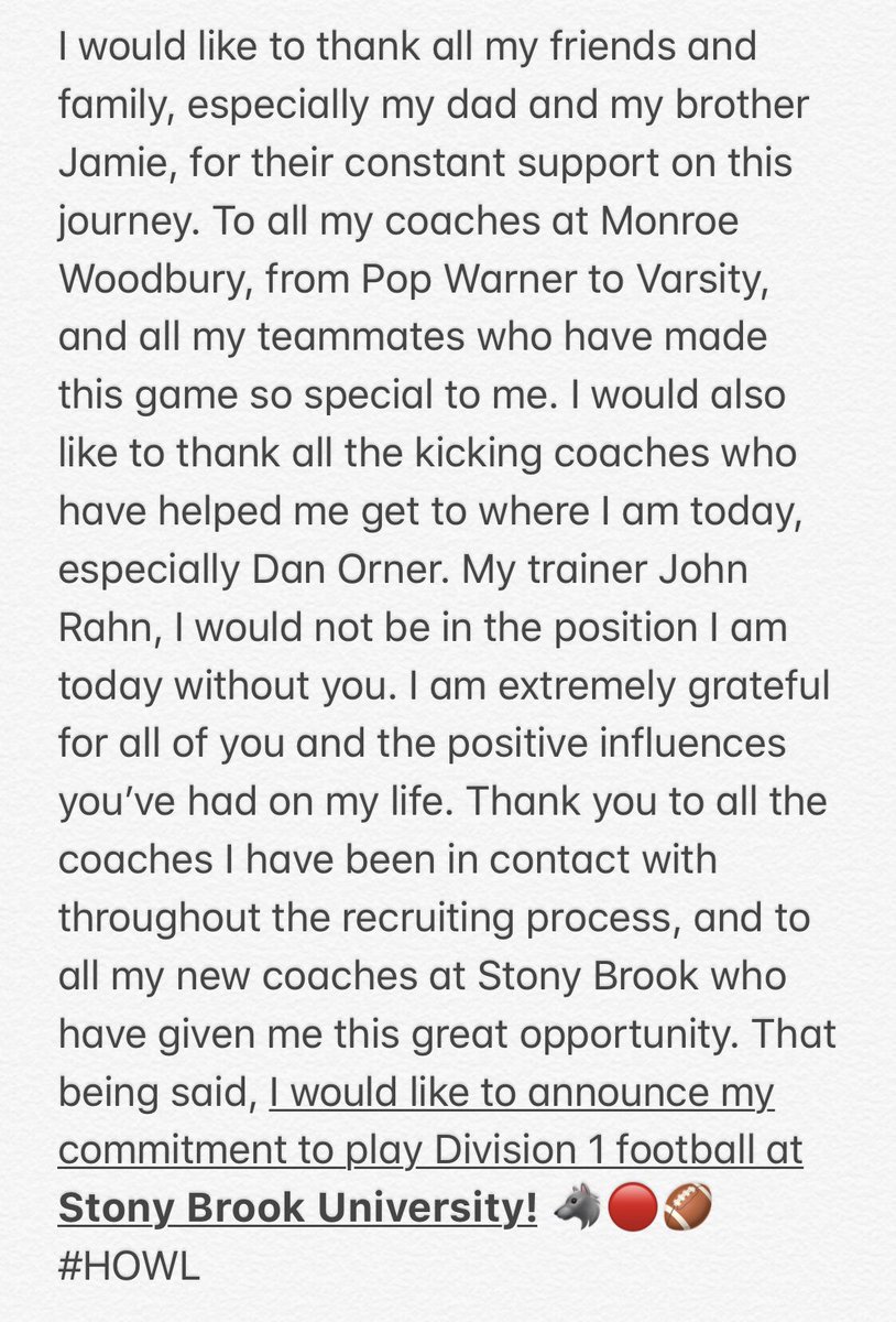 mikeb0yle's tweet photo. Stony Brook ‘23🐺 @Coach_Hatch @okingcoach @CoachTThompson https://t.co/9vsML4DUAM