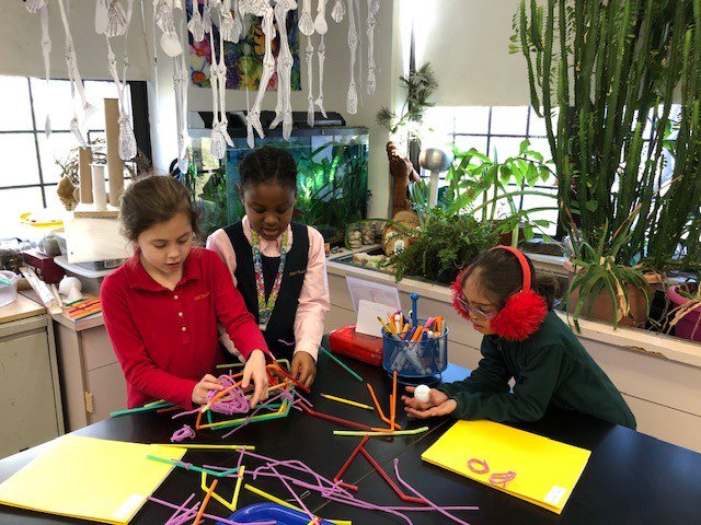 kentplaceschool's tweet image. Second-graders built straw towers and gum drop bridges in science class! #engineering #kpsstem