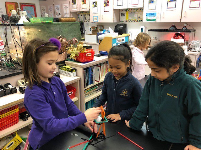 kentplaceschool's tweet image. Second-graders built straw towers and gum drop bridges in science class! #engineering #kpsstem
