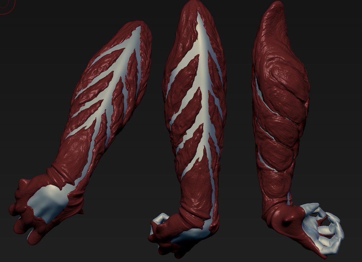 Got pretty hyped about #DevilMayCry5 and channeling it to some fan art! Here is the first detail pass on the devil bringer! "Slam dunk!" #zbrush