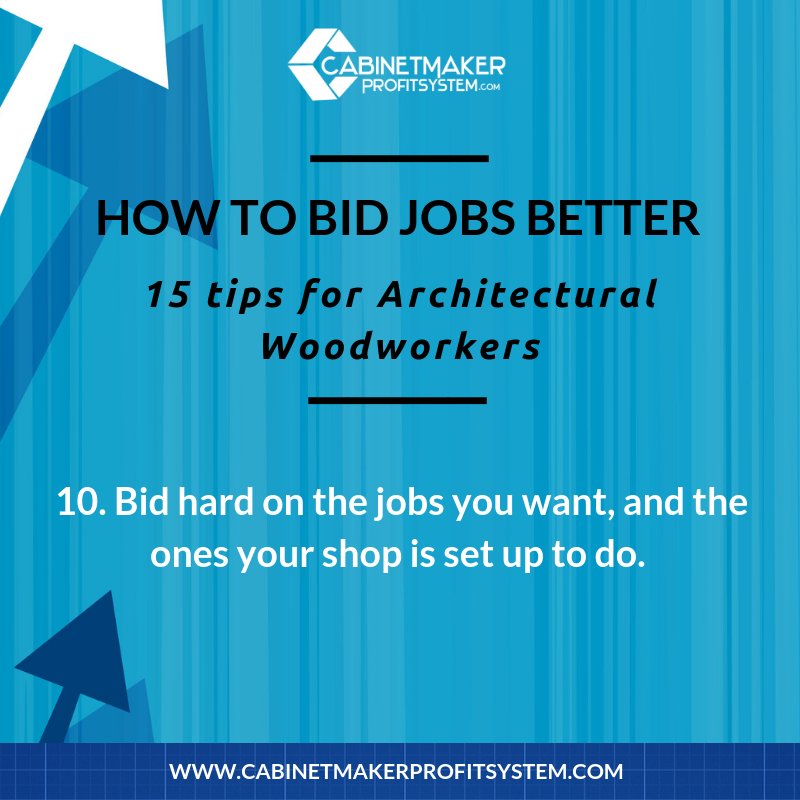 Cabinet Maker Profit System On Twitter Tip 10 How To Bid Jobs