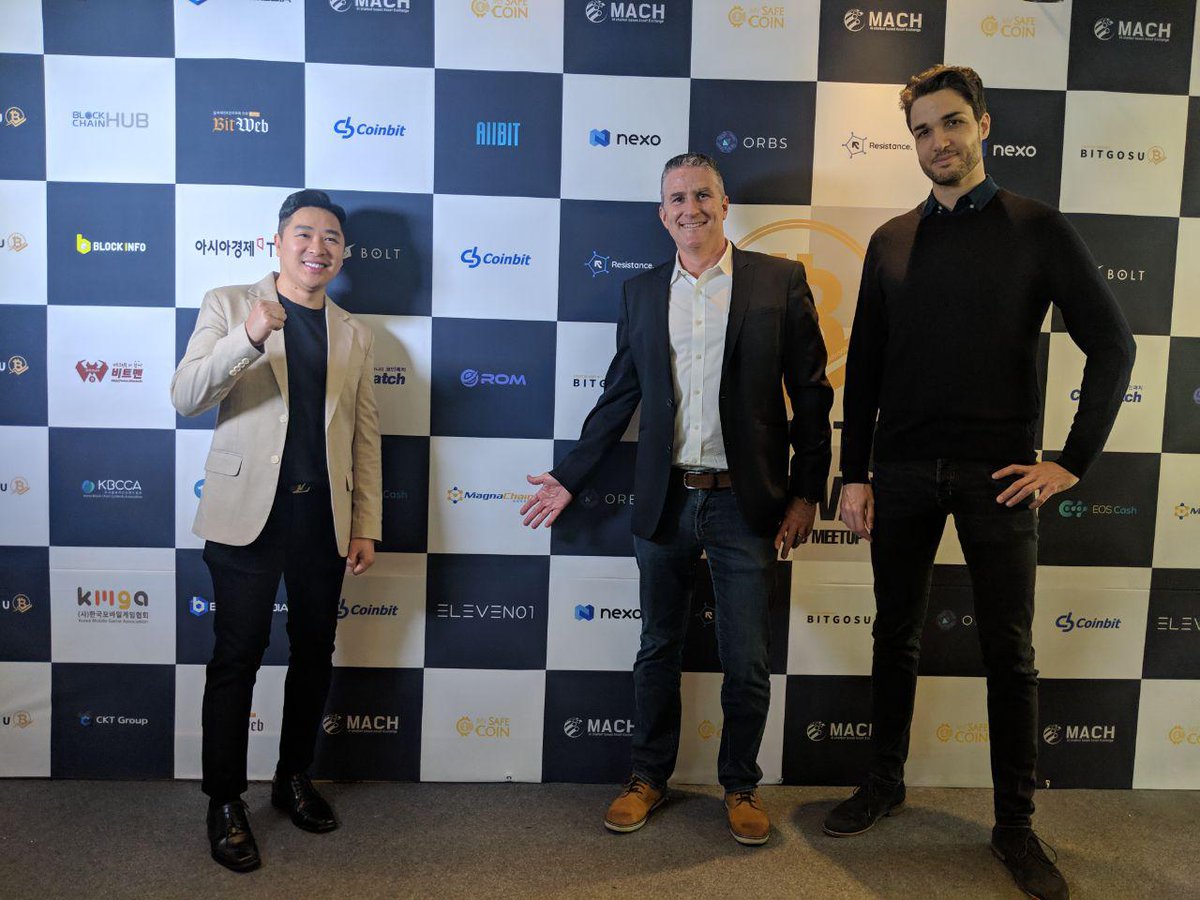 MagnaChain's tweet photo. Hal Bame posing for a picture at BitGosu meetup!
#blockchain #blockchaingaming #bitgosu #magnachain
@gabusch @ozzzzieee @Nicolascole77 @BrianDEvans @HBbuda12 @ChaseFreo @M_dansker @hk_trgroup @TheName1sMax @korinkoj1 @hettalentctc https://t.co/GPFcnBFqWj