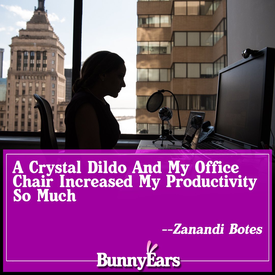 Bunnyears Com On Twitter A Crystal Dildo And My Office Chair