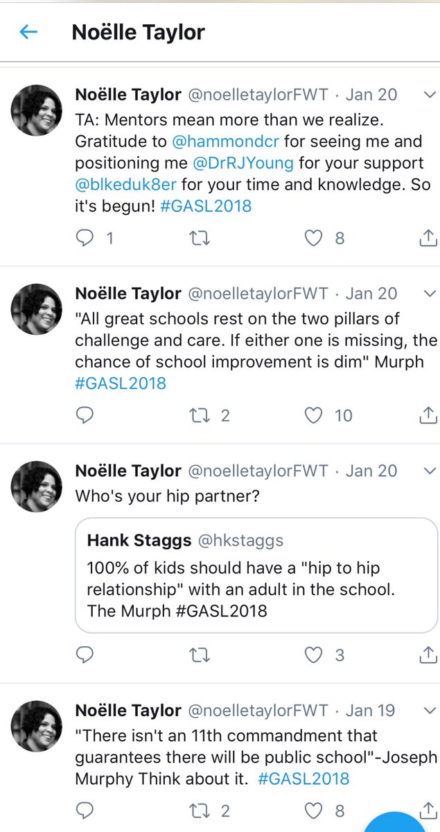 A whole lotta life and learning has happened in the last year, but the fundamentals are the same #mentorsmatter #keeplearning #behumble. Thank you @hammondcr @blkeduk8er @DrRJYoung for your mentorship and support. Thanks @hkstaggs and #GASL2018 for making me better. My♥️Is full.