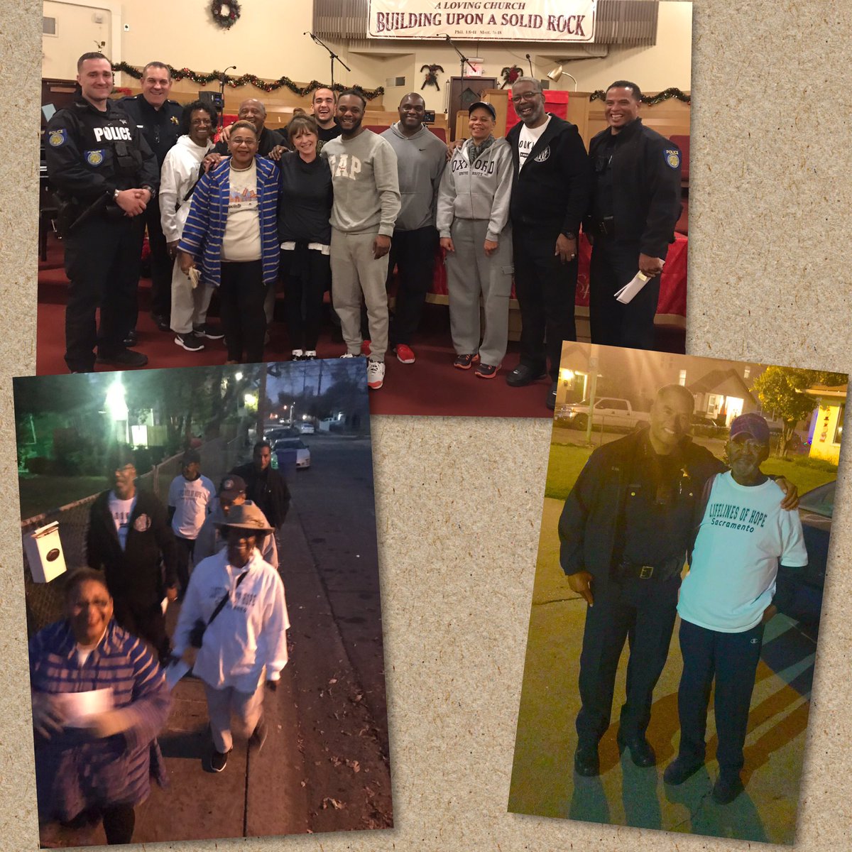 CharlesRHusted's tweet photo. ‘The Only Thing Necessary for the Triumph of Evil is that Good People Do Nothing’- Final Oak Park Peace Walk for 2018 #FinishingStrong @gsul1968 @RAACD_Sac @SacPolice Neighbors &amp; Community Partners committed to #CommonGoals PEACE for All #TogetherWeBuild https://t.co/x3ODG6LkPt