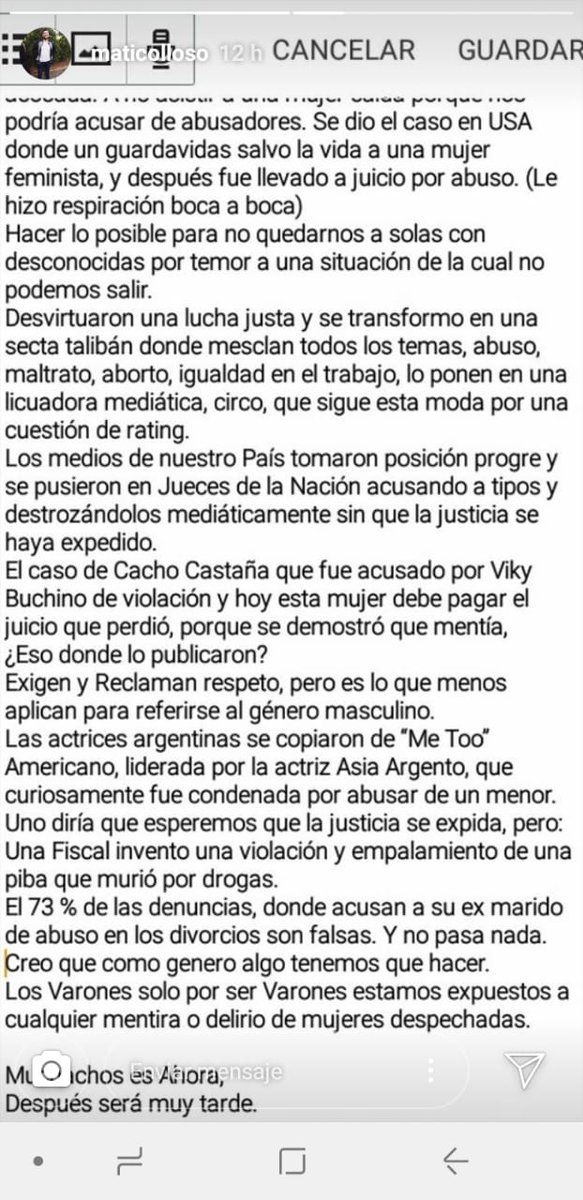 Mafy_G's tweet photo. "Creo que como genero algo tenemos que hacer" este muchacho se hace odiar cada vez mas. 
MATI porque no cerras el orto. https://t.co/VnPVVDatgm