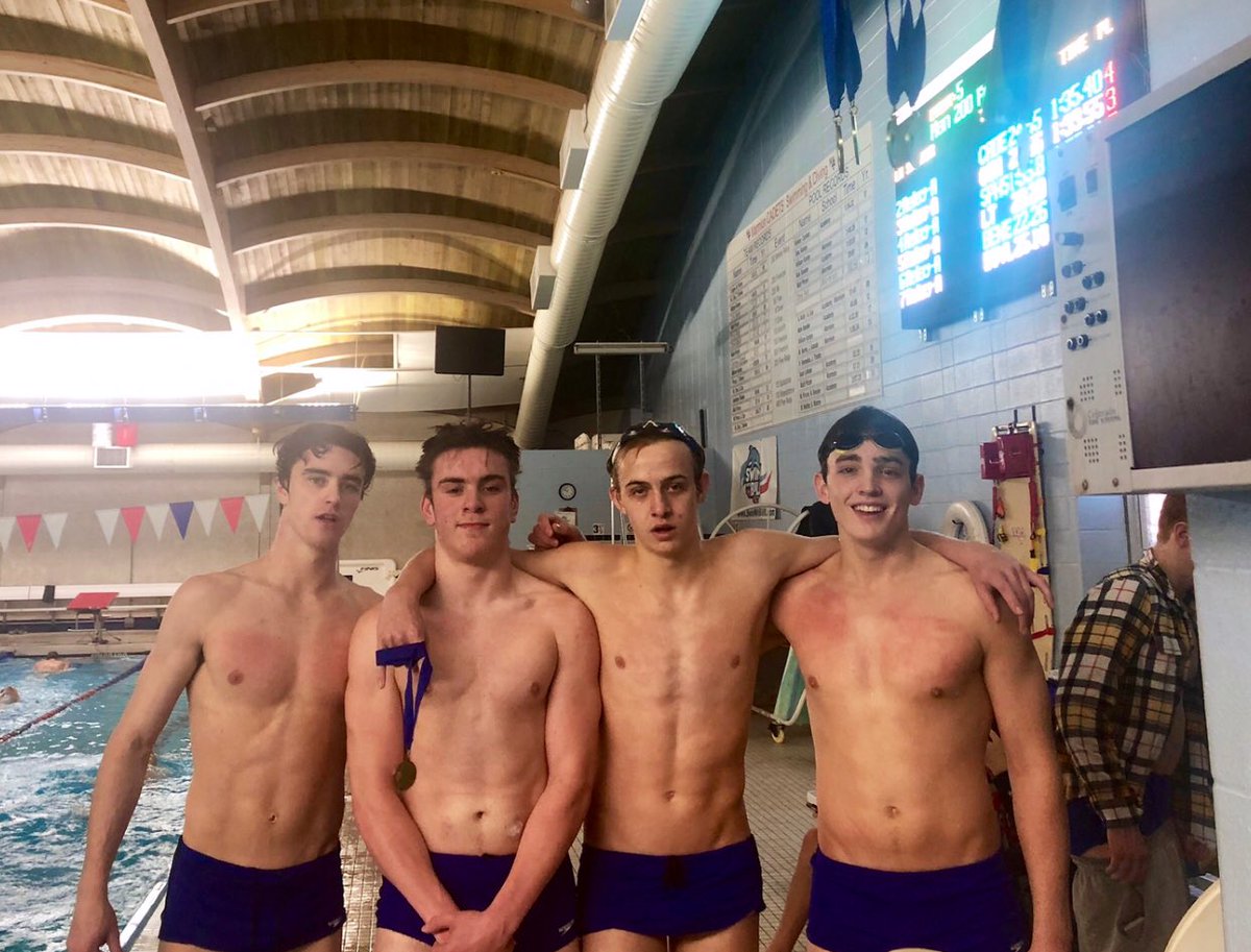 LTBoysSwimDive's tweet photo. We have another #EventWinner in the 200 free relay: Marmion Relays: 1st 200FR
Breitenbucher, L. Thorell, M. Walsh, Lynch #LIONS 🔵🔶🔵🔶 https://t.co/ycA82y2I0C
