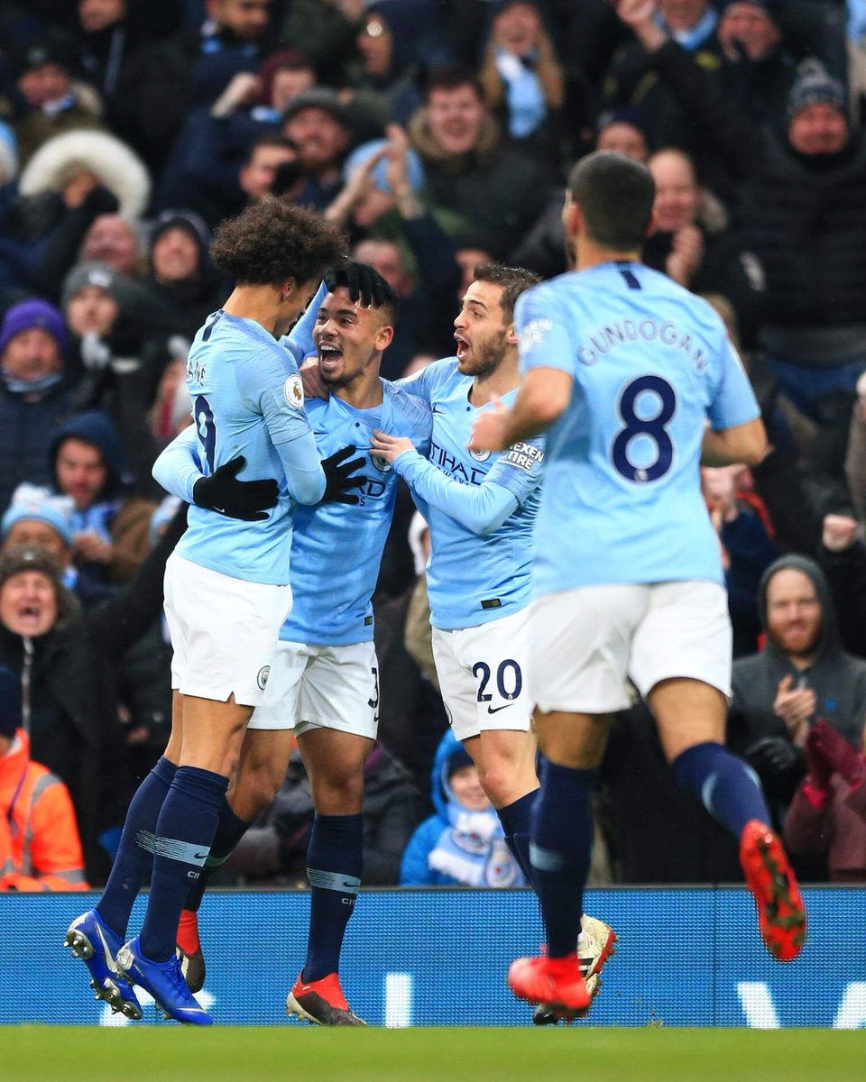 Convincing home win. Congrats bro @gabrieljesus33 🔥⚽️🔥 #LS19 #inSané @mancity