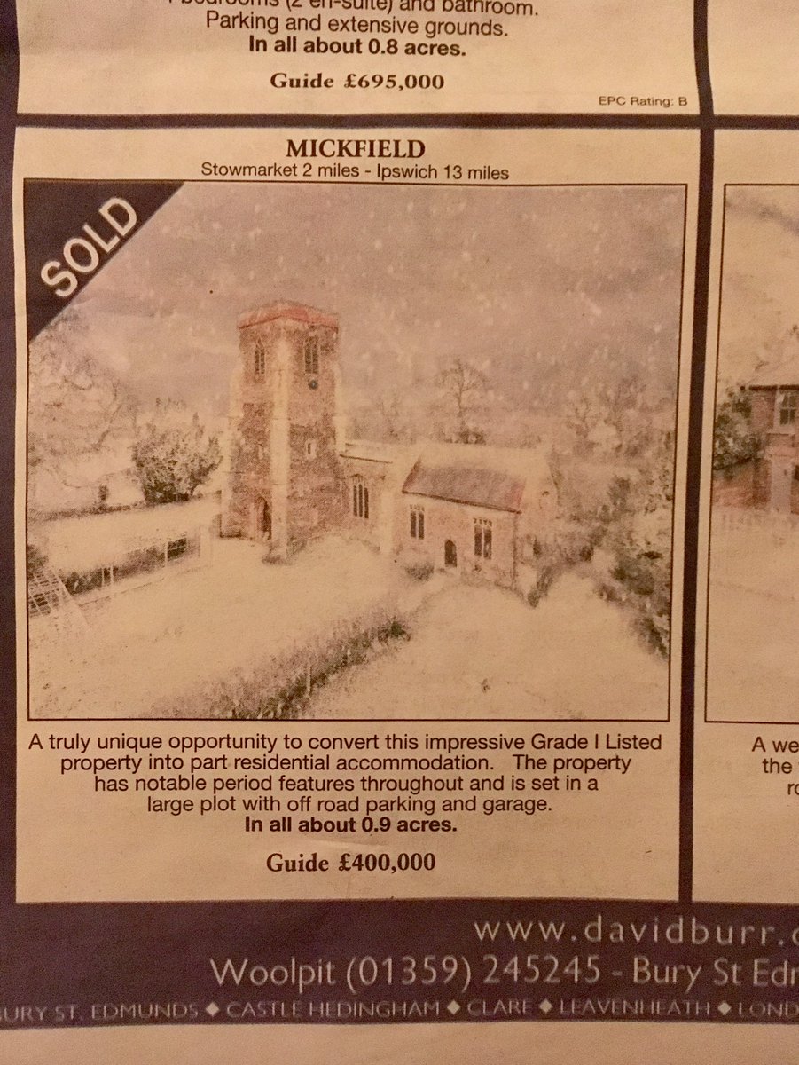 .<a href="/CofEsuffolk/">Church of England in Suffolk</a>⁩ this is dreadful, someone asked me “is this a joke?” These historic churches are a folk heritage, &amp; it’s wrong to sell them off