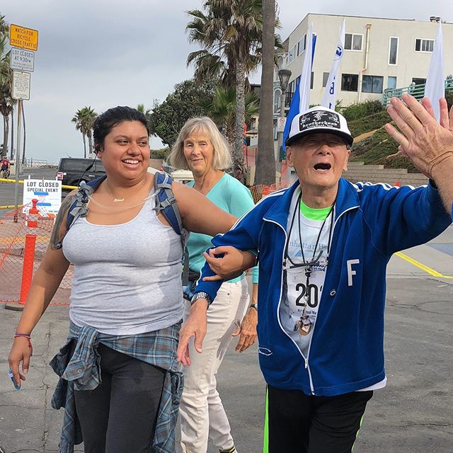 mbeach10k's tweet photo. We have a heart-warming video of this 97 year old wonder, Jack Tsu crossing the #mb10k finish line for our 41st race. Click the 🔗in our bio to put a smile on your face. . . . #97yearsyoung #97yearsstrong #lifelongrunner #jacktsu #mb10k #manhattanbeach… https://t.co/4zysLzXzcT https://t.co/vnLjLsplYa
