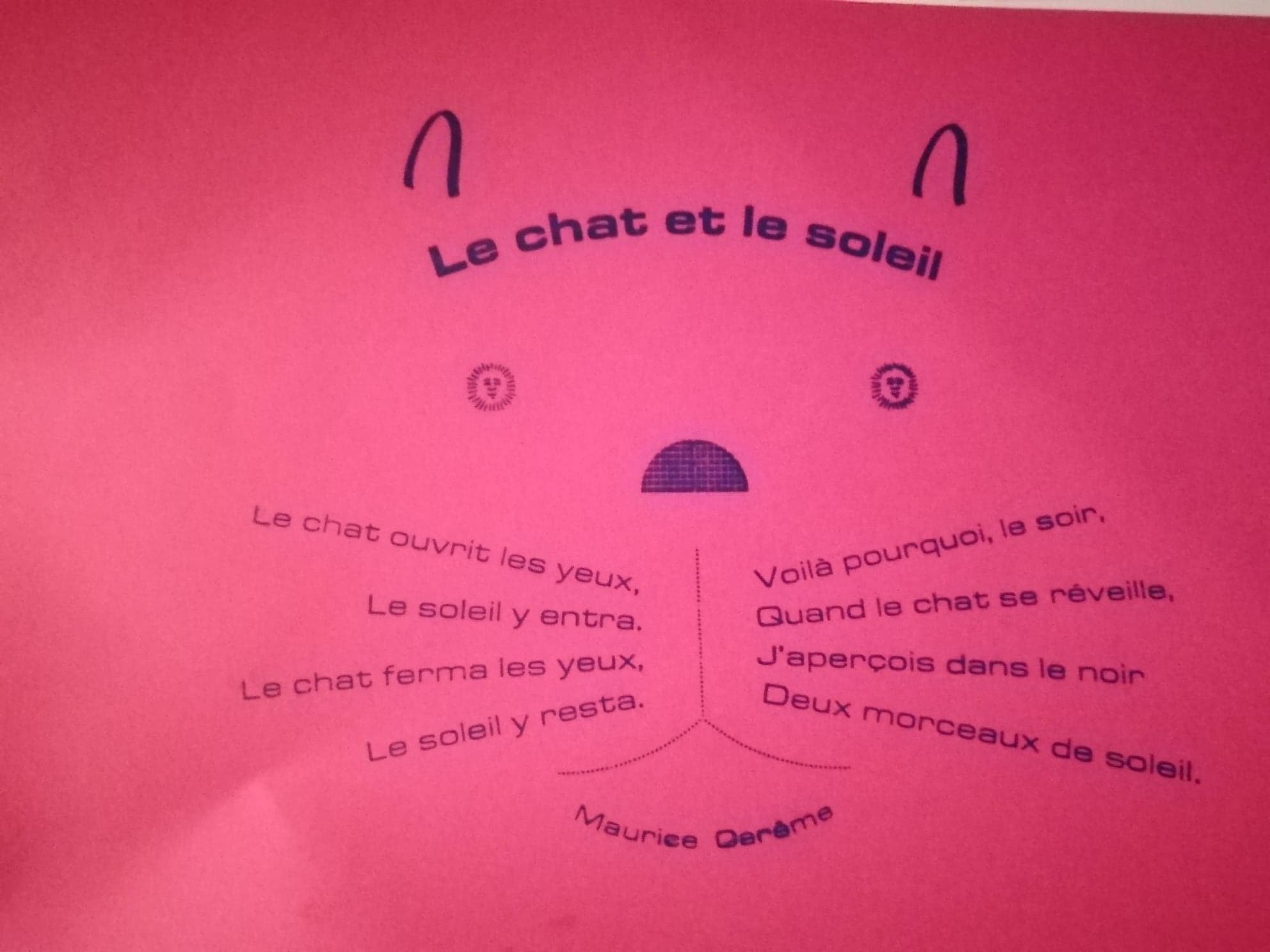 טוויטר Oulipo בטוויטר Calligrammes Maurice Careme Le Chat Et Le Soleil Impression Au Musee Imprimerie Nantes T Co W5kesdyuox