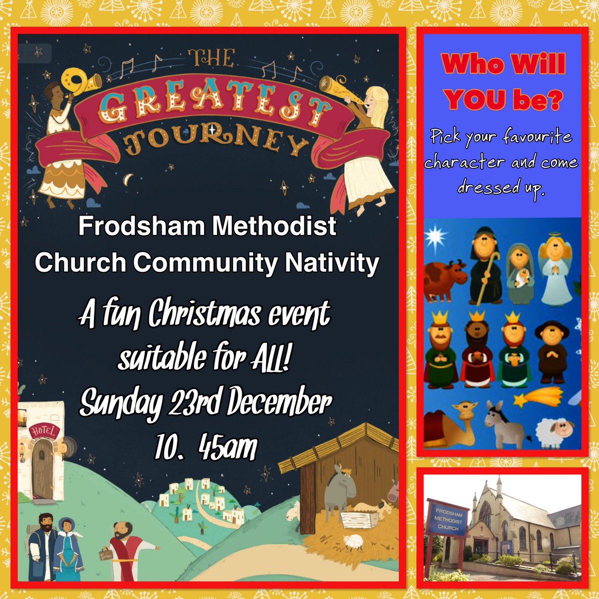 Puddledancing's tweet image. Upcoming family Christmas event at Frodsham Methodist Church. Nativity with a difference. suitable for all ages. @FrodManor  @Applebees_mh  #Frodsham