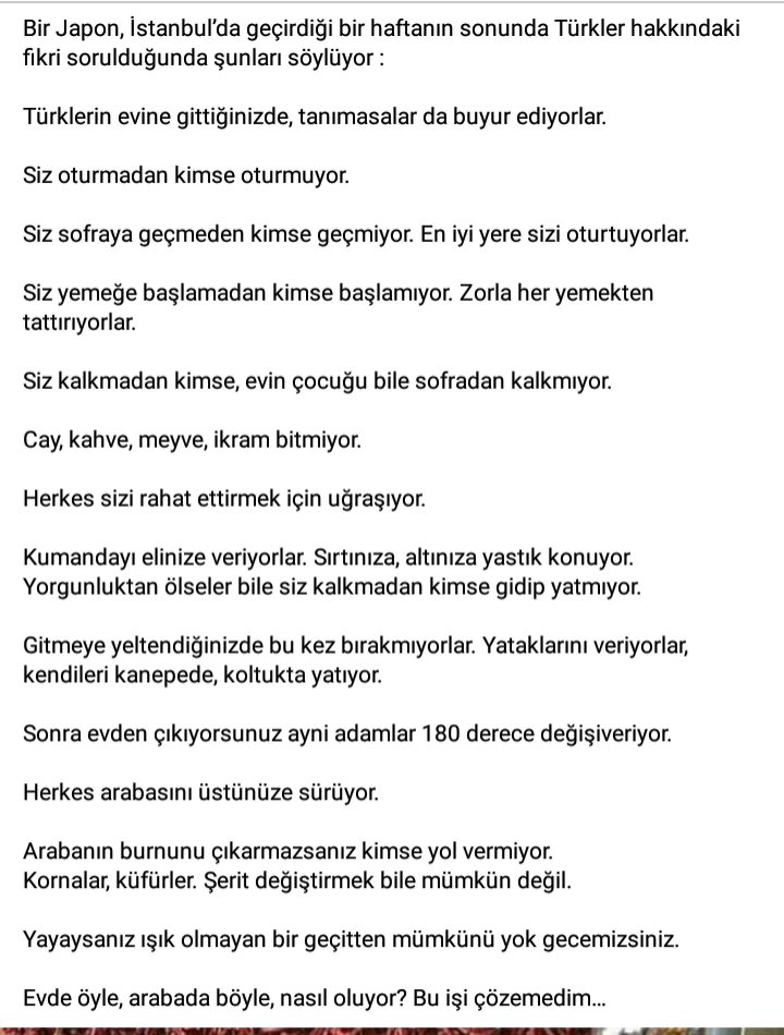 Japon dan güzel tespit