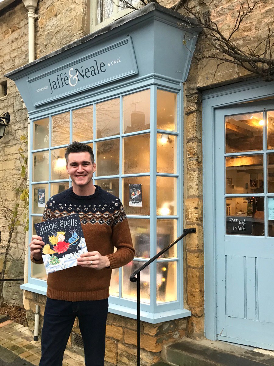 jandnstow's tweet photo. ❄️ Thank you @jb_illustrates for a wonderful event today! Signed copies of 'Jingle Spells' now available in both Stow and Chipping Norton @Jaffeandneale @simonkids_UK  ❄️ https://t.co/nJ0o2miB0j