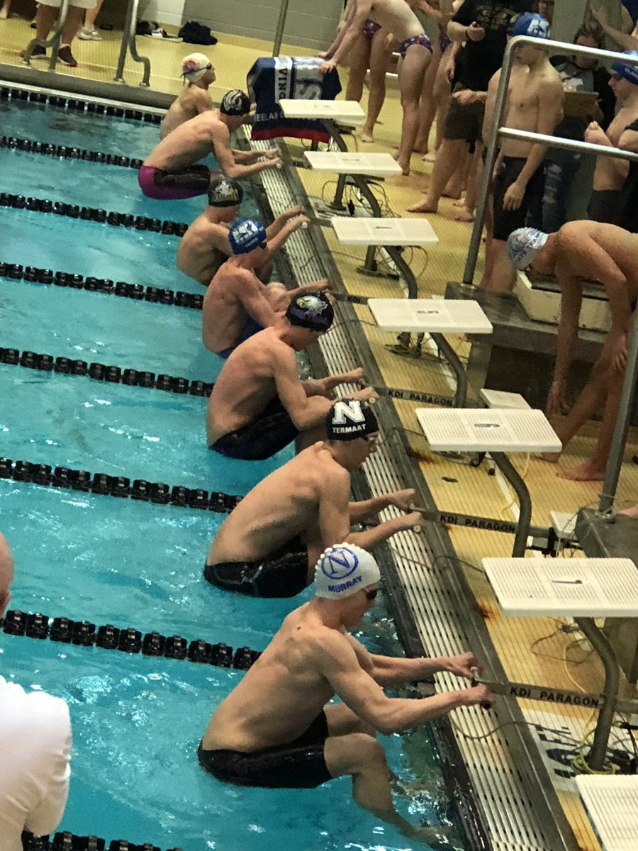 OPSCHSSwimTeam's tweet photo. Kicking off the #KnightInvite with the 200 yard medley relay. #CentralSwimTeam2018 #downtownproud https://t.co/FJ95NIVFgT