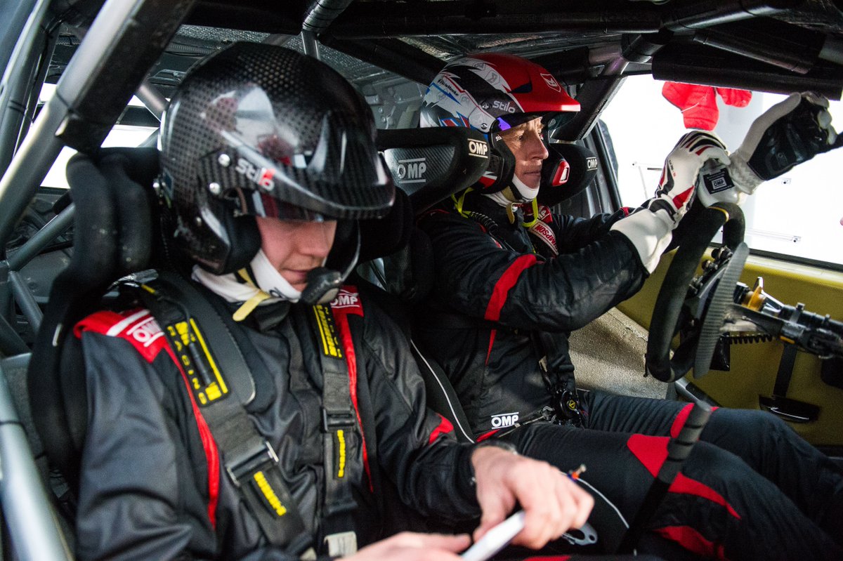 krismeeke's tweet photo. Our #WRC2019 really started today! First few miles with @sebmarshall in the @TGR_WRC Yaris. #Toyota #YarisWRC https://t.co/2jbs8FjVKk