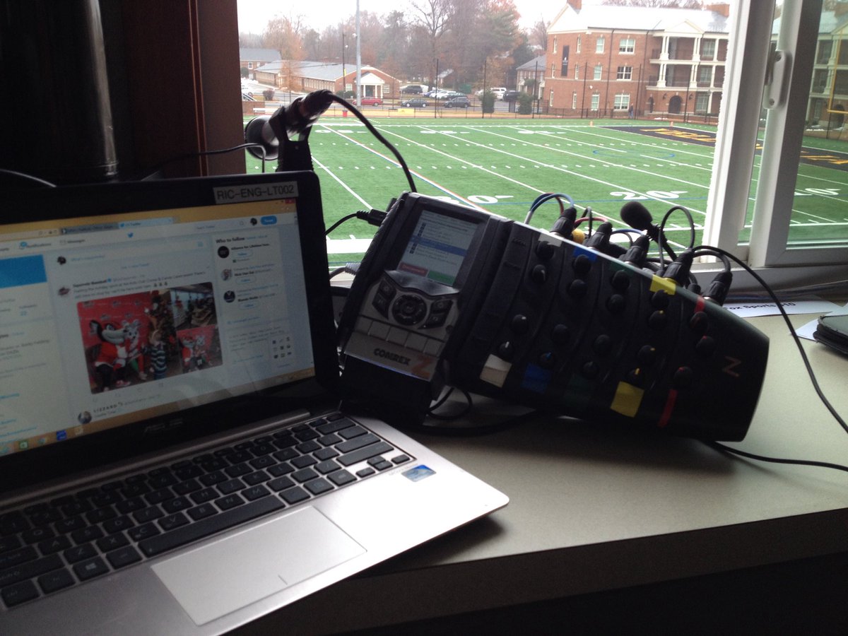 RadioTechie's tweet photo. Today's office: Day Field @ Randolph Macon College for The  Big River Rivalry All-Star Game on Fox Sports 910 https://t.co/137SGecJri