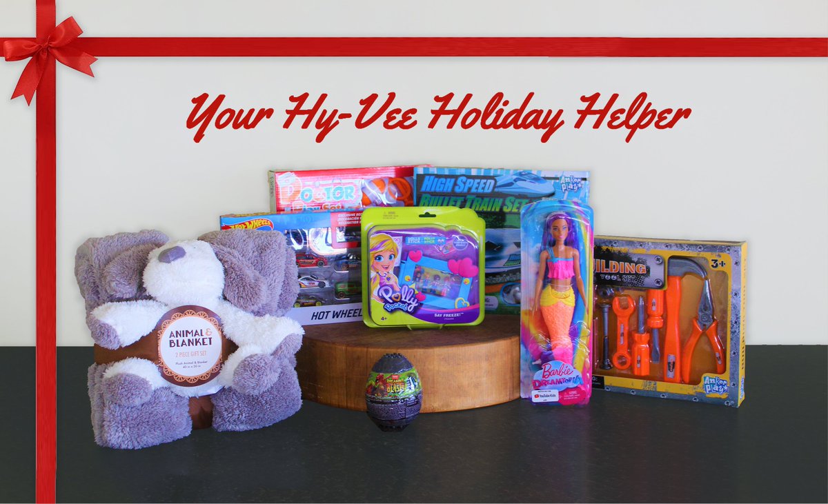 🎁For the KIDS🎁
Your Hy-Vee Holiday Helper is ready to help you find the perfect gift for the playful kids in your life! Do all your Christmas shopping at your local Hy-Vee!