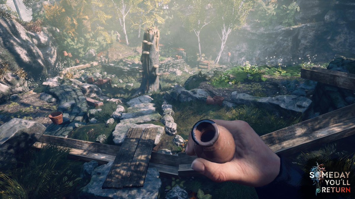 CBEsoftware's tweet photo. On this #screenshotsaturday I invite you all to beautiful yet dark and sinister forests of Moravia where Someday You'll Return takes place. #youwillreturn #gamedev #indiedev Please RT! https://t.co/lStD2HeDJi