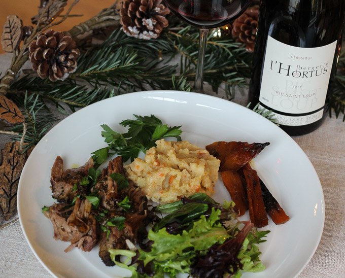 always_ravenous's tweet photo. A7  A slow-roasted leg of lamb with Moroccan spices paired with the L'Hortus Rouge was excellent and the mussels with the Jurancon Sec, another standout of my French-Inspired winter menu. #winophiles @ClubVignobles @Vinconnexion https://t.co/3tFII4ah4z