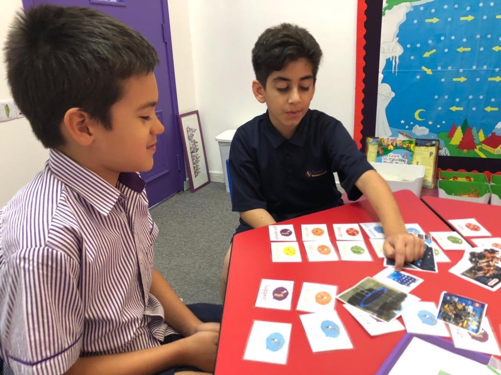 Practicing positional language before the break with the LINKteam 📥📤#languagelink #sbslink #mysafa