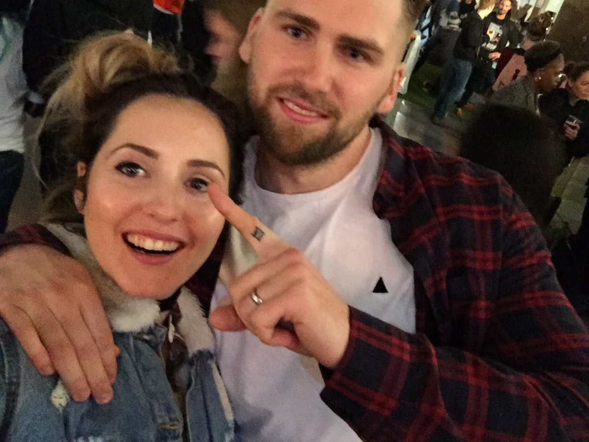 Reb_Buck_x's tweet photo. Decided to fuck off our romantic weekend away in Brugge for our 10 year anniversary before baby #2 arrives to see @ENTERSHIKARI @RouReynolds instead 🎉😍will be a bit more chilled than the last one 😂 https://t.co/mHehSuqO4s