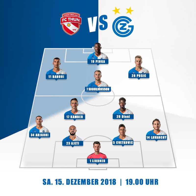 gc_zuerich's tweet photo. Eusi 1️⃣1️⃣ geg Thun! 🔥⚽

🔄: Matic, Taipi, Kastrati, Ngoy, Zesiger, Sukacev, Gjorgjev

#THUNGC https://t.co/NCVzDceFLA