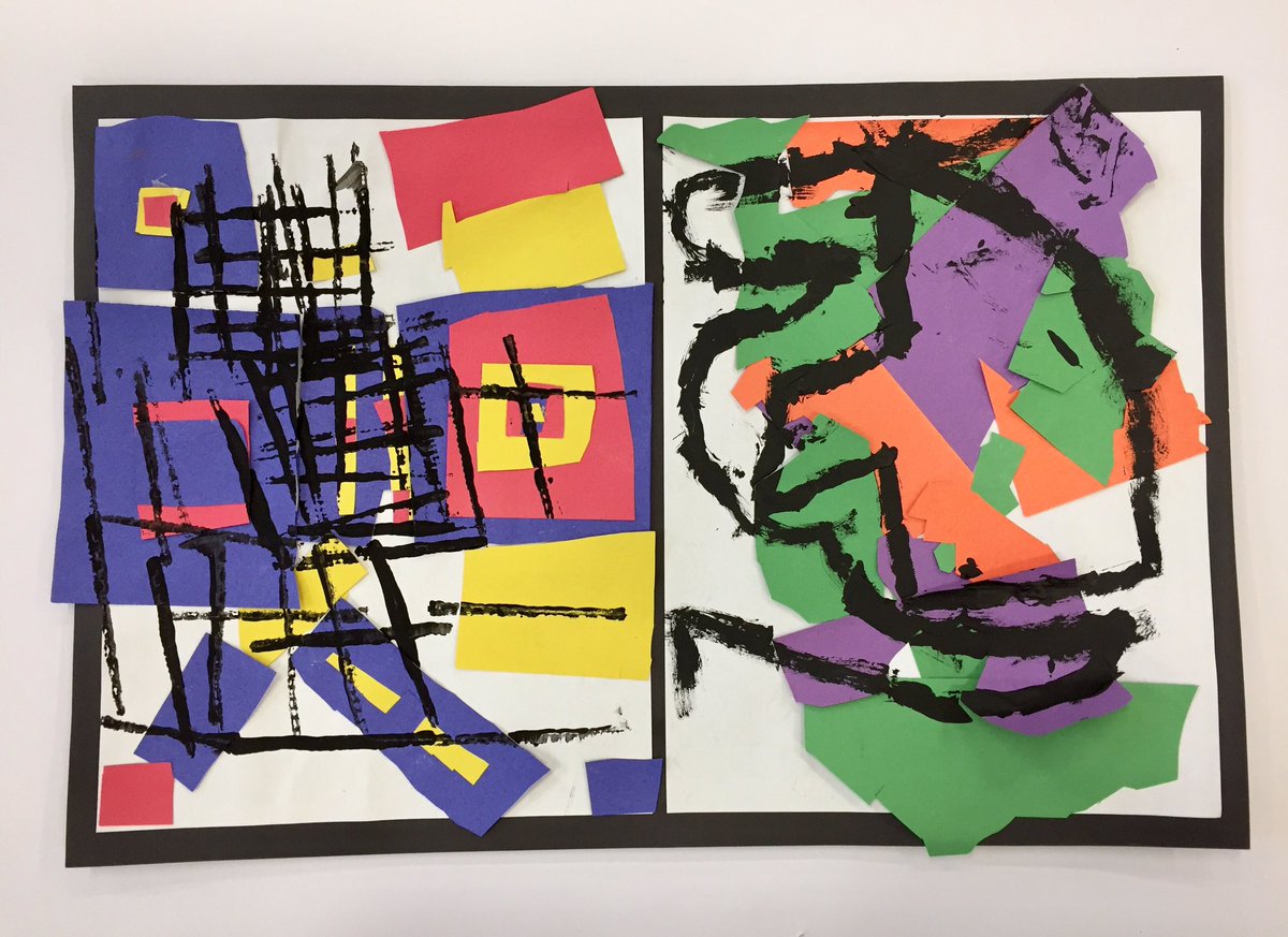 Gorgeous #Mondrian and #Matisse inspired artworks by grade 1. #impressive #publicschool #schoolart #grade1art #visualarts #artmatters #abstractart #elementaryart <a href="/MsNaomisArtroom/">Ms Naomi's Art Room</a> <a href="/StGabriel_EMSB/">St. Gabriel Elem</a> <a href="/EnglishMTL/">English Montreal School Board</a>