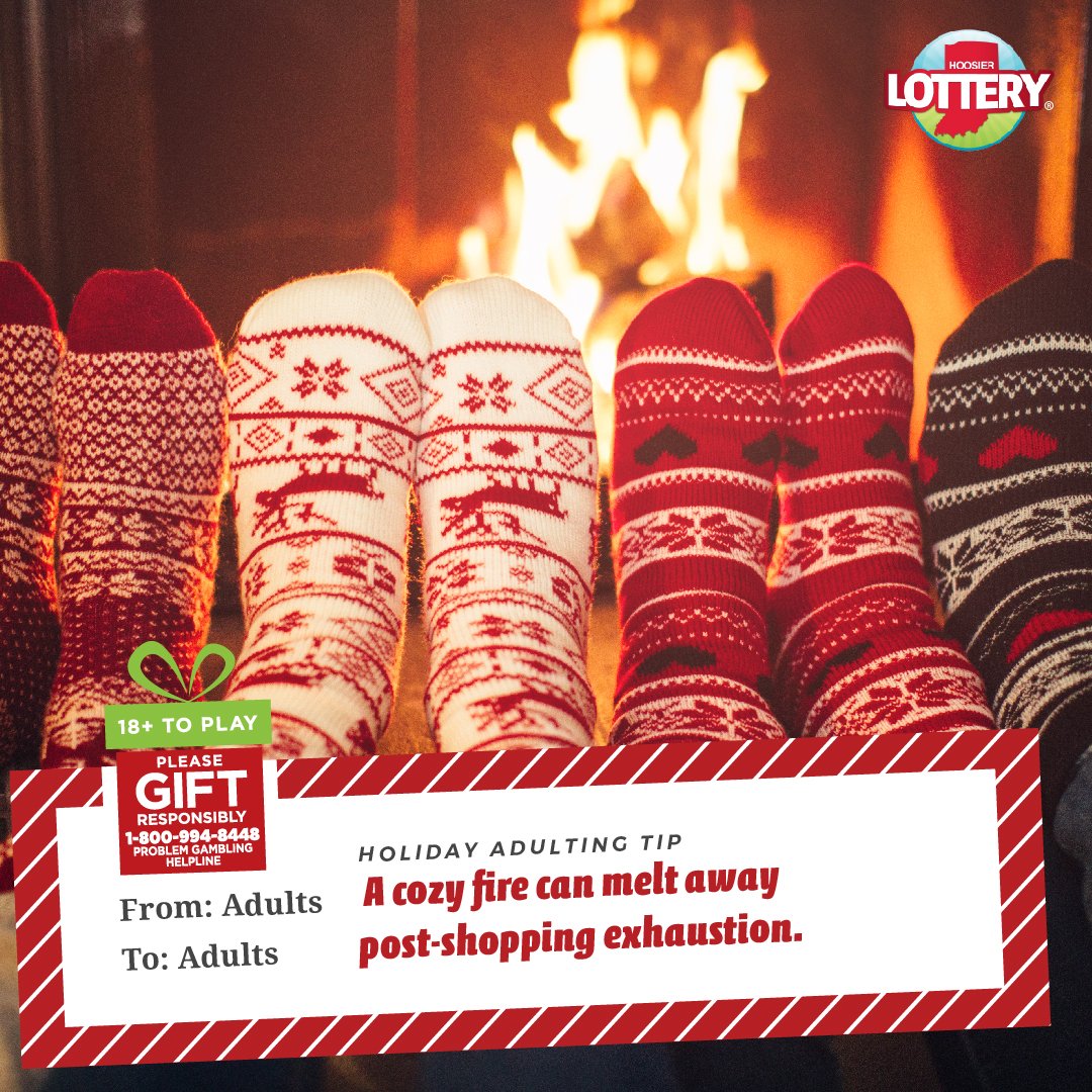 RickerStores's tweet photo. Holiday Adulting Tip: A cozy fire can melt away post-shopping exhaustion. And when you’re gifting lottery tickets this year, only gift them to adults 18+. Gift responsibly. https://t.co/29bEe8wzva https://t.co/EKzI8oVaZ3
