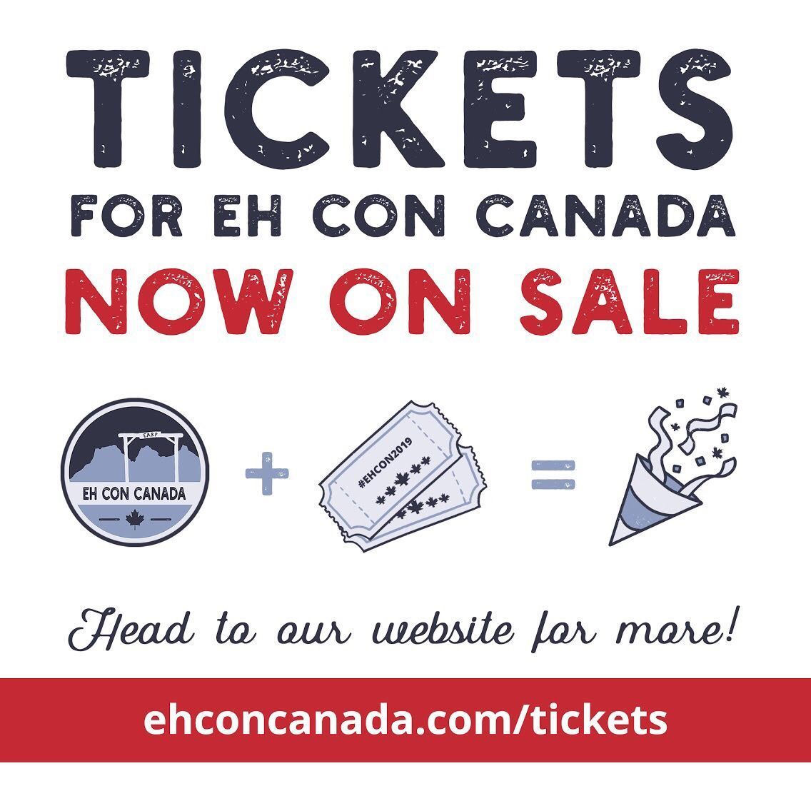 EHConCanada's tweet photo. 📣 Attention, Earpers! You’ve been waiting and planning and dreaming about making it happen for weeks, and the time has finally arrived... tickets for #EHCon2019 are on sale NOW! Come Earp it up in Toronto with us next August and get yours today: https://t.co/utDR4ZGNNp https://t.co/YxsfpqgJ55