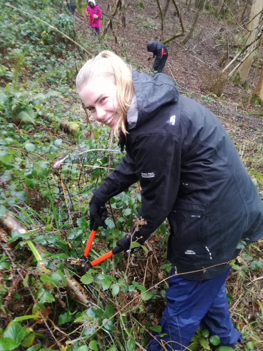 WyeValleyNL's tweet photo. Wye Valley Youth Rangers #volunteer heros in a storm. #recycling old fence in #NationalNatureReserve Supporting #AONB & @NAAONB work. I am #excited &#proud to re-present our vols in London #LandscapeReview @julian_glover https://t.co/yovV1sn3OQ