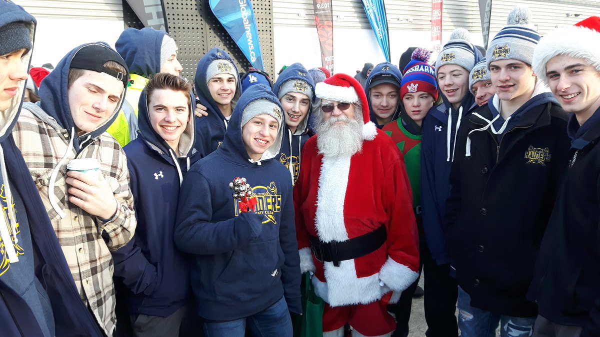 FlyersRaiders's tweet photo. Flyers getting their picture taken with Santa today @SantasAnonymous #givingback #FEARtheFlyers #Flyertrain https://t.co/wVuaLAZ8Ww