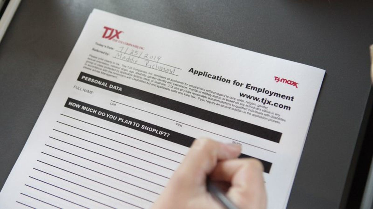T.J. Maxx Job Application Just Asks Prospective Employees How Much They Plan To Shoplift trib.al/LXp5xPl