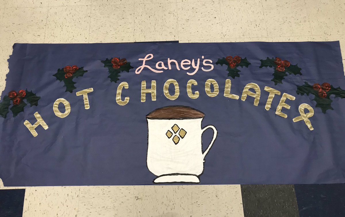 wyominiTHON's tweet photo. We’re getting ready for the hot chocolate sale this upcoming Friday, 12/21! You can get ready, too, by bringing money to buy hot chocolate and cookies in the lobby throughout the day in support of Laney’s Legacy of Hope! FTK 🔹🎗 https://t.co/qd7zwl9rE1