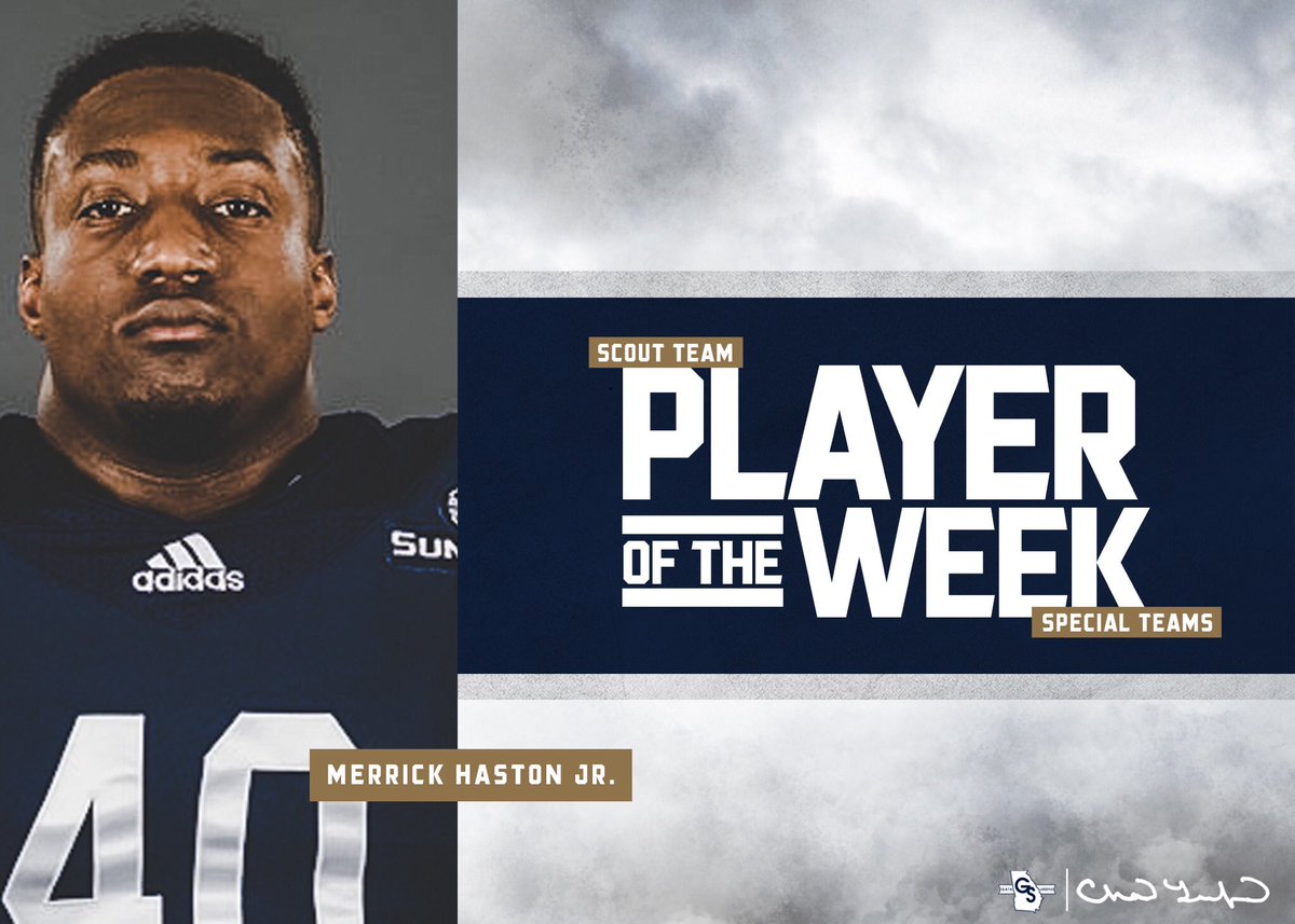 chadlunsford's tweet photo. Congratulations to @CamelliaBowl Bowl Practice Scout Players of the Week ... Iron Sharpens Iron #WorkFor10 #GATA ... One More Time ... One Last Time In 2018 https://t.co/a55q3SynmK