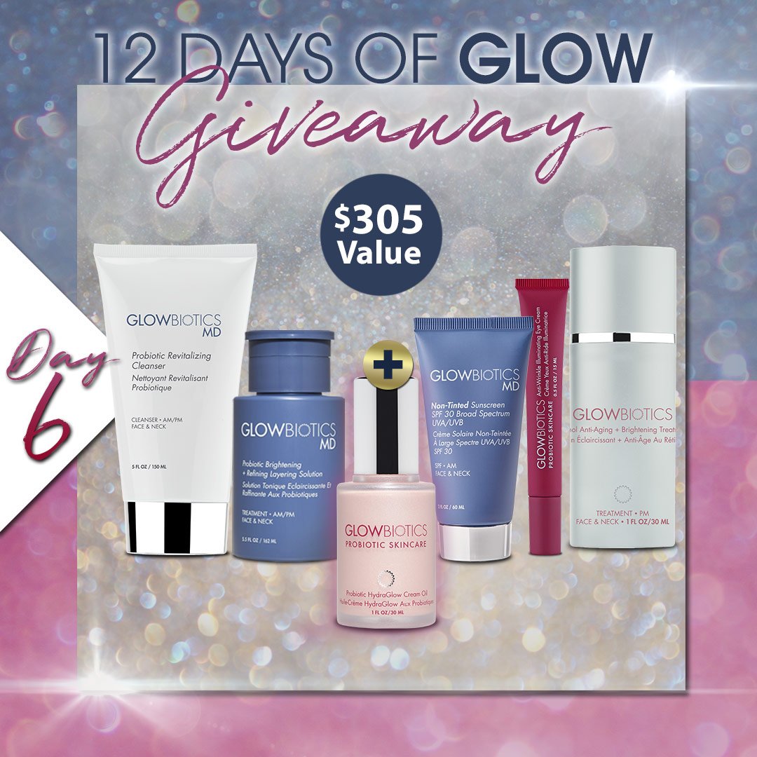 glowbiotics's tweet photo. ✨Day 6 of our #12DaysofGlow #Giveaway✨

Our #Glowbiotics HydraGlow Cream Oil will leave your skin luminous, bright, and ready for any holiday party. Enter to win this prize + prizes from days 1-5 (total value $305) today by clicking https://t.co/xNZT728Nrh https://t.co/MViVZpNNy4