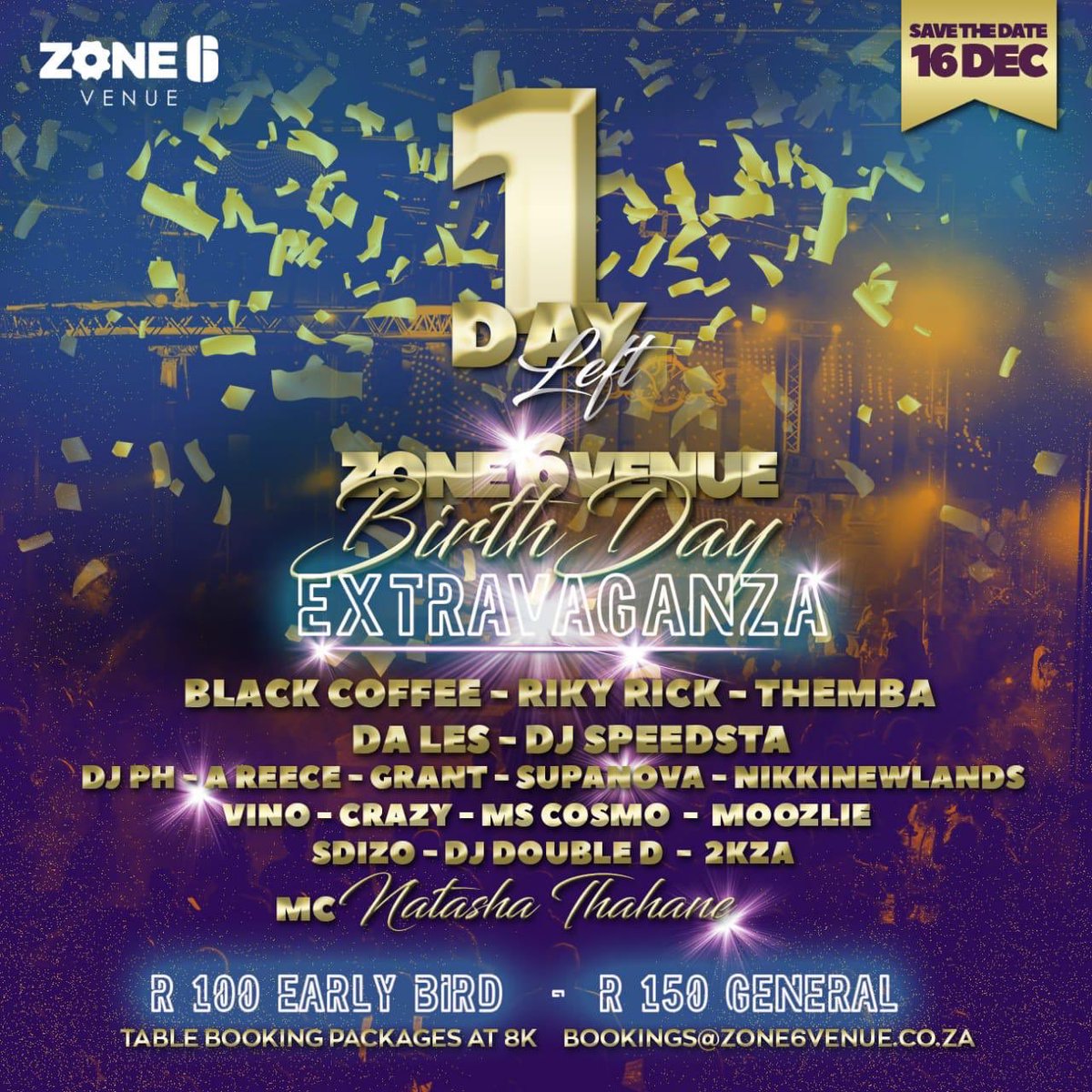 Onthatile__M's tweet photo. Monday is a public holiday so no reason not to be @Zone6venue tomorrow
#ASummerDrip | #Zone6BdayExtravaganza https://t.co/tqa9Bg1Q8k