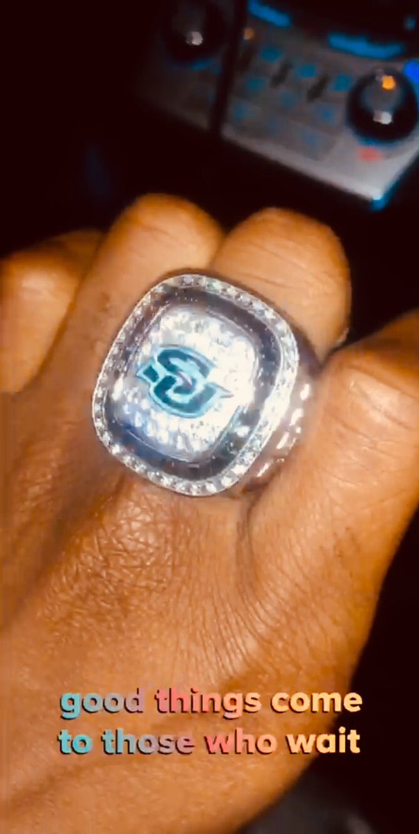 #ringsize
My son Chris loves basketball, it didn’t work out in college. The Southern Lady Jaguars- Baton Rouge coach saw his dedication, he became her trainer/student coach! He played his role & he’s got a championship ring! #teamwork