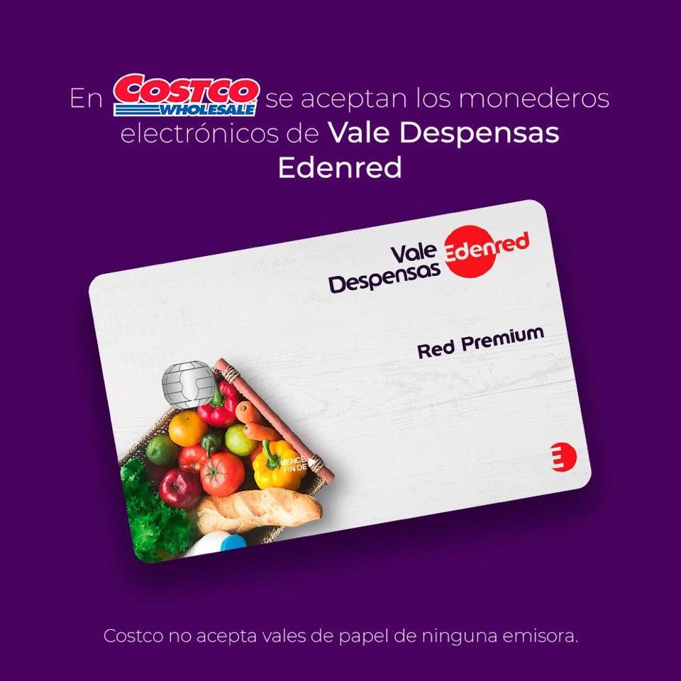 Edenred México sur Twitter : "Recuerda que puedes usar los monederos electrónicos de Vale Despensas Edenred en COSTCO. https://t.co/b58BwWMISk" Twitter