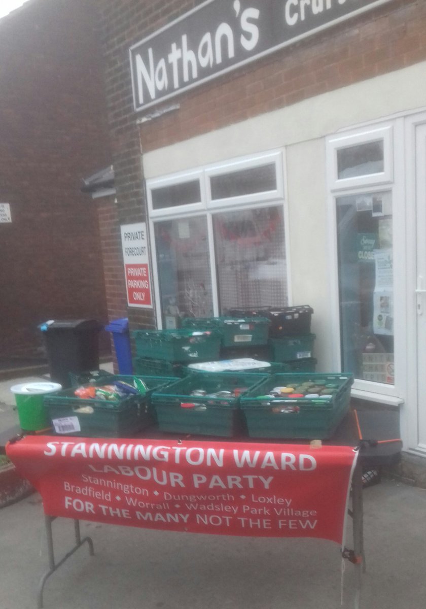 BOBatREMPR's tweet photo. Thank you #Stannington Once again you didn't let us down. From cans of sardines to #FerreroRochers, you helped us collect 26 crates of good stuff for @S6Foodbank. And wasn't it cold! Thanks again to everyone who helped. @SheffLocal @NorthSheffield #sheffevents @Stannington_Lab https://t.co/yzOlpnL5KB