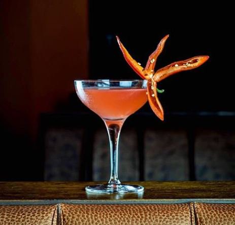 It's the weekend and we are spicing things up with the El Gaspare at <a href="/DemonAndWise/">Demon, Wise & Ptnrs</a> 🌶
Made with Ocho, <a href="/campari/">Campari</a> , smoked paprika and chilli syrup and lime it's delicious! 🔥🎱