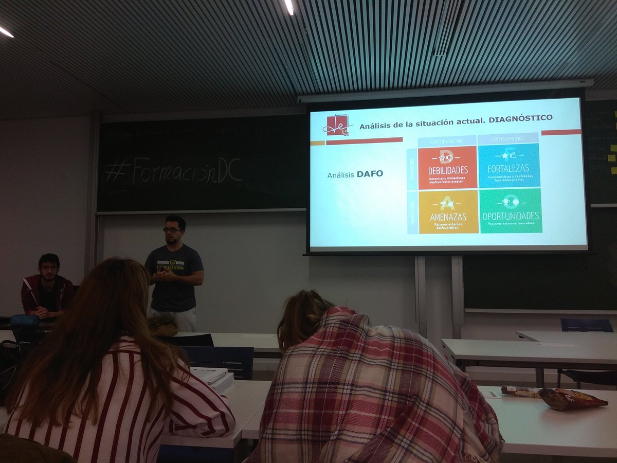 delegacionFCCSS's tweet photo. ¡Llegamos al último taller del día, "PlanificaciÓN!
Trabajamos por equipos en el análisis del DAFO de cada delegación de centro
#FormacionDC https://t.co/Jm0oEmRzTm
