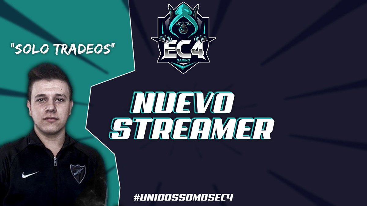 ec4oficial's tweet photo. #Streamer
Presentamos a nuestro nuevo Enc4puchado!!🐺✨

Os presentamos al que sera nuestro nuevo streamer,os presentamos a @SoloTradeos!!!🔥⚽️

Esta es tu nueva casa!⚡️

Bienvenido enc4puchado!!📢

#UnidosSomosEC4 #GoEC4 @SkinsYGripsPro @BeffSTD @llenngraphiks https://t.co/gF9H0cH6p6