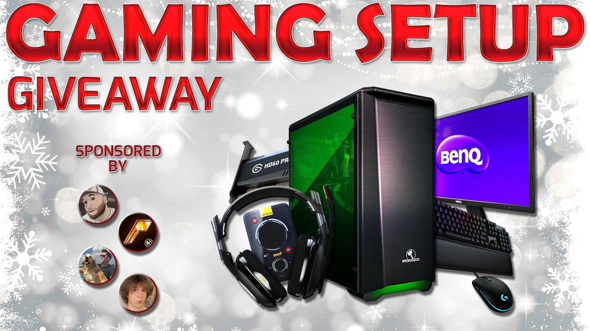 🚨ULTIMATE GAME SETUP GIVEAWAY🚨
▶️Enter Here: bit.ly/2LqaiXL
▶️RT/LIKE/FOLLOW for a BONUS ENTRY
▶️Prizes: <a href="/IronsidePC/">Ironside</a> FIEND PC, <a href="/elgatogaming/">Elgato</a> HD60 PRO, <a href="/ASTROGaming/">ASTRO Gaming</a> A40 TR, <a href="/LogitechG/">Logitech G</a> KB+M, <a href="/BenQAmerica/">BenQ North America</a> Monitor
Winners announced 1/1/19 <a href="/TmarTn/">TmarTn</a> <a href="/Drift0r/">Drift0r</a> <a href="/PrestigeIsKey/">.</a>