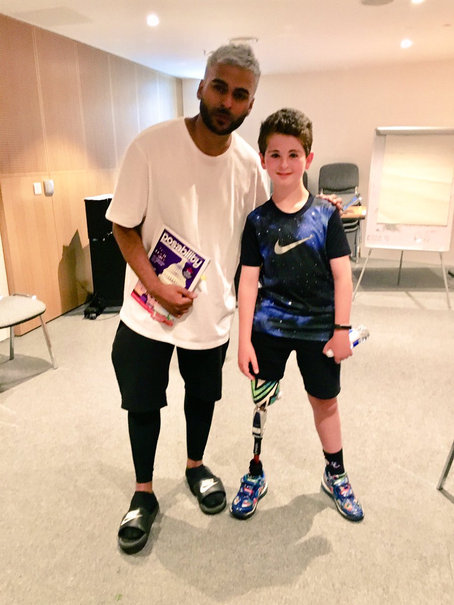 BladeBoyRio's tweet photo. #TB Rio’s Oct/Nov #column @PosAbilityMag Our @LimbPower Junior had fun singing with @jernade @LyricHammer @KidsWeek and seeing @AladdinLondon - he was excited to meet the stars @Matthew_croke @iamMJScott #AladdinLondon #KidsWeek #LimbPower #PosabilityMagazine #NothingIsImpossible https://t.co/8qymyf3x8P