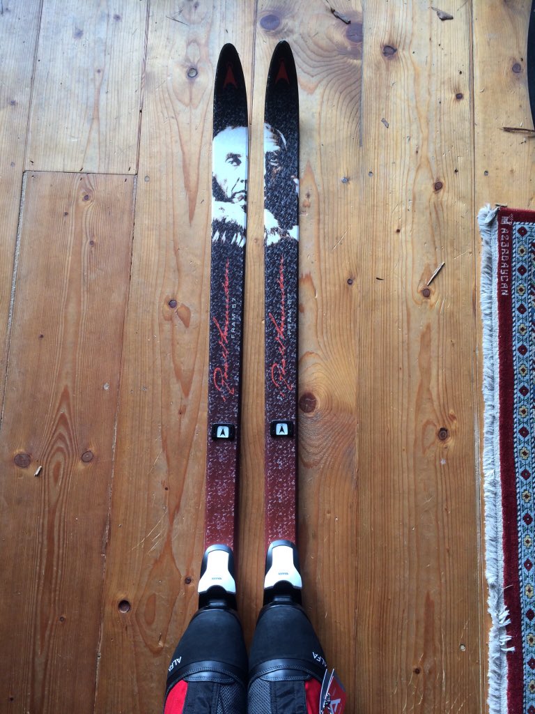 Nordiclifeuk's tweet photo. Another customer outfitted for #Greenland crossing. #alfaboots #asnes #Amundsen skis and #rottefella bindings. Happy days. https://t.co/lCNQB5tJlc